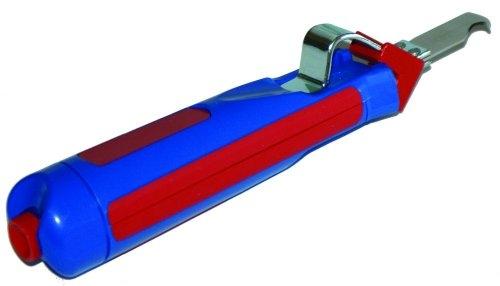 Couteau à dégainer VOLTMAN PWW50054328 - Manche ergonomique bi-matière - Ø 4 à 28 mm_0