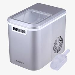 AREBOS Machine à glaçons Cuillère à Glaçons et Panier 2,2L Icemaker Machine à glace 12KG en 24h - argenté plastique 4260627422371_0