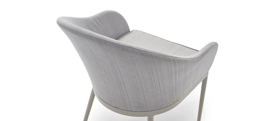 Chaise Thin - Collection INDOOR OUTDOOR - Structure aluminium laqué et tissu perforé_0