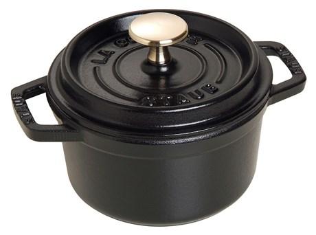 COCOTTE EN FONTE RONDE NOIR STAUB 15 CM