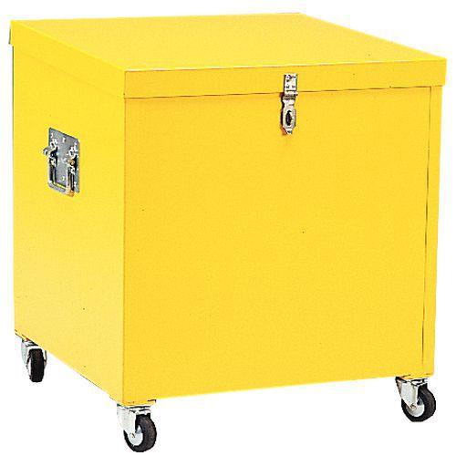 COFFRE SECURITE 50L A ROULETTE JAUNE DIMENSION S 508X625X335