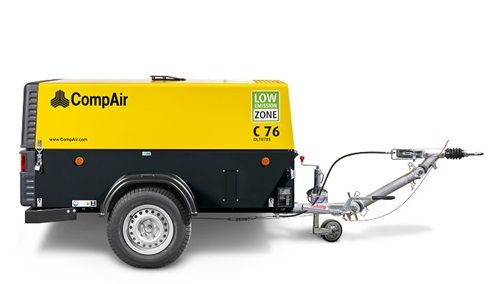 Compresseur mobile CompAir C55-14 - C76 - 7 à 14 bar - Débit 5,5 à 7,6 m3/h - Faible consommation - Conforme norme Stage 3B_0