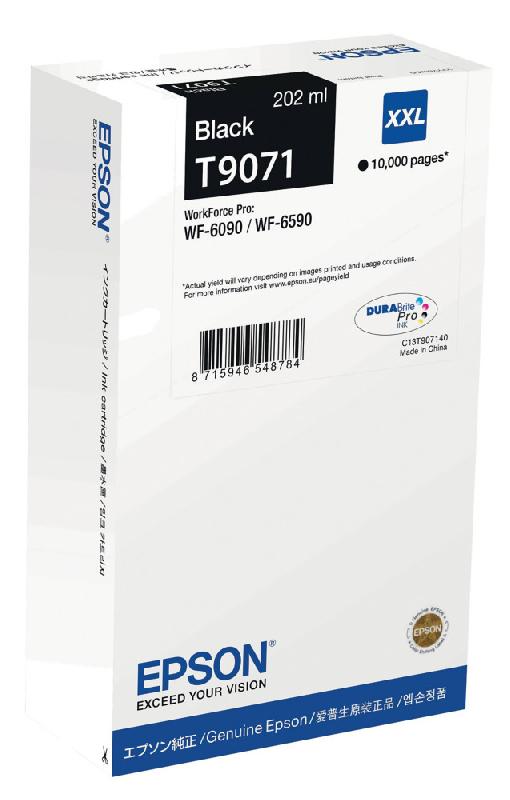 Epson T9071 Cartouche d'encre originale très grande capacité C13T907140 - Noir_0