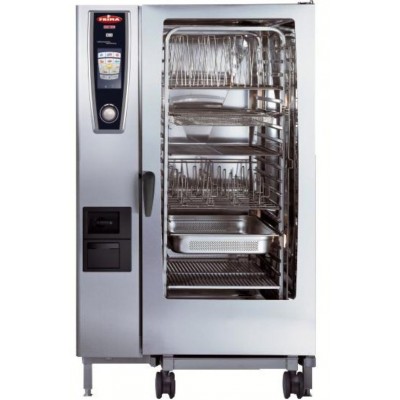 Four mixte professionnel Rational à chariot - capacité 20 GN 2/1 - électrique et gaz_0