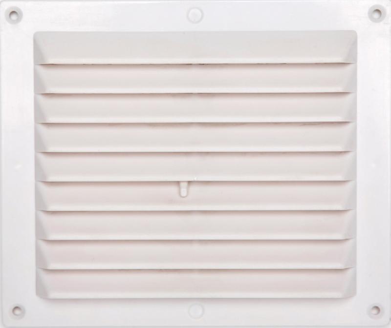 Grille d'aération réglable en ABS naturel - 14.6 x 17.5 cm - Usage intérieur et extérieur_0
