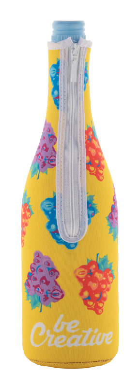 Housse isotherme en néoprène zippée pour bouteilles de vin ou champagne - impression sublimation - 50 pièces minimum_0