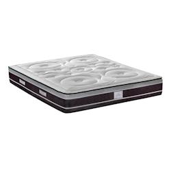 Matelas   Ressorts ensachés & Mémoire de forme 160x200 cm DIVIN HYPSOM - blanc 3MA115.1620_0