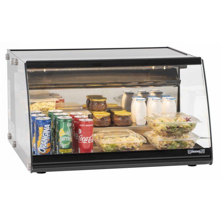 Mini vitrine réfrigérée 65 Litres, 1 porte vitrée battante, noire, 130 W, 220 V - MONO_0