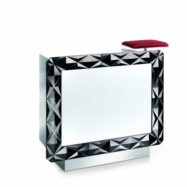 Caisse d'accueil - Diamant Noir Medium FH 6300 avec stratifié noir et options personnalisables_0