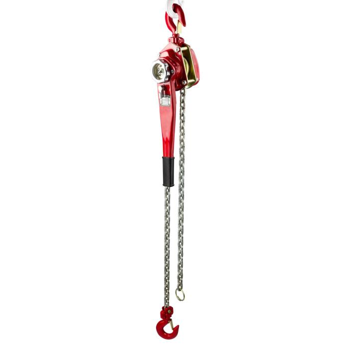 Palan à chaîne 1,5 t chaine 2 m corps 630 mm cliquet réversible acier_0