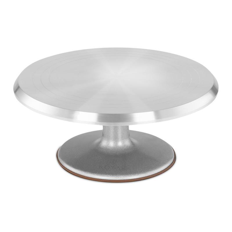 Présentoir à gâteau rotatif en aluminium - Diamètre 31 cm - Hauteur 13 cm - Réf. 14_0004182_0