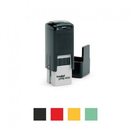 Tampon de bureau Trodat Printer 4921 - carré - 2 lignes - plaque 12x12 mm - gravure laser_0
