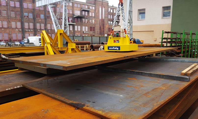 Aimant de levage électro-permanent avec triple sécurité - EPMH 10 - 10.000 kg - Commande intégrée et télécommande_1