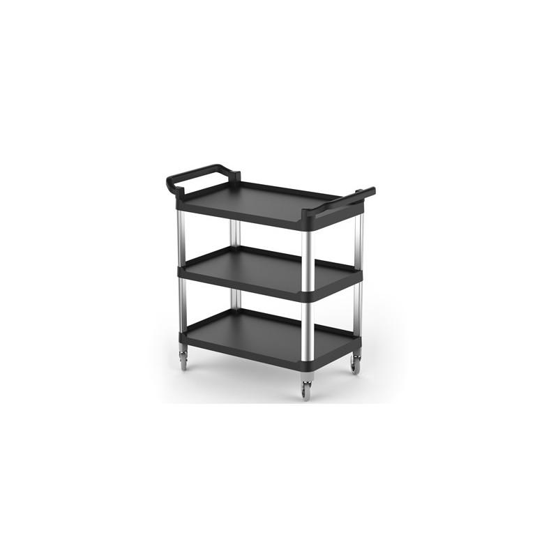 CHARIOT DE SERVICE - EN PLASTIQUE - AVEC 3 TABLETTES PROFESSIONNEL_0