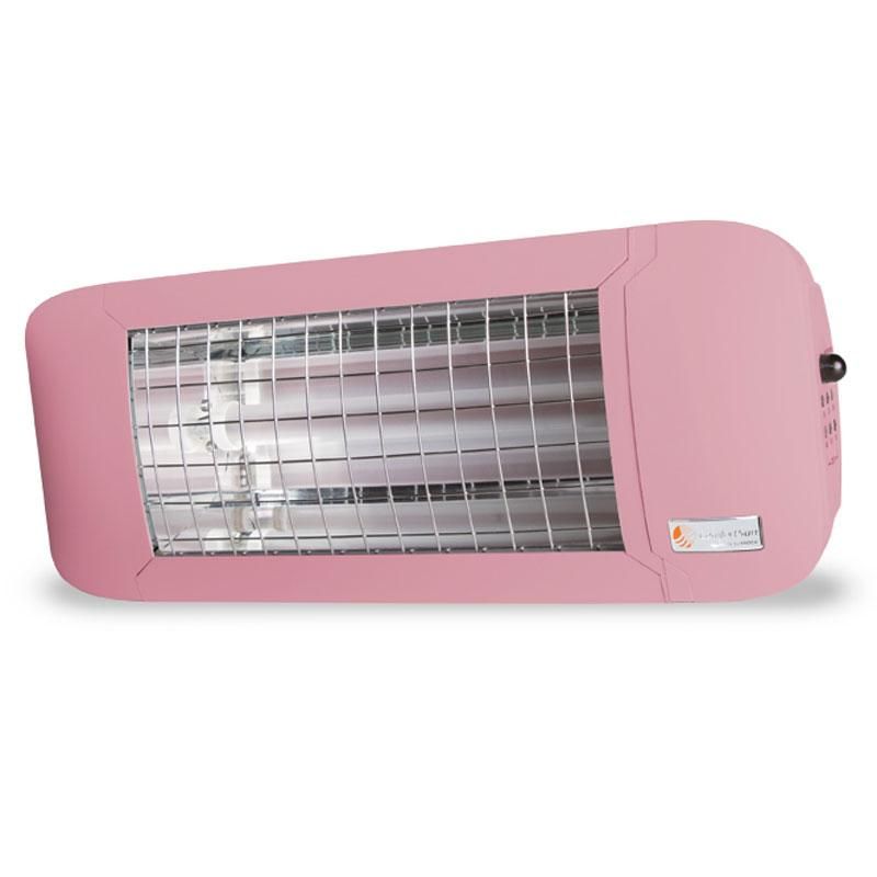 Comfortsun24 750W - Radiant infrarouge électrique rose à faible éblouissement avec minuterie et télécommande_0