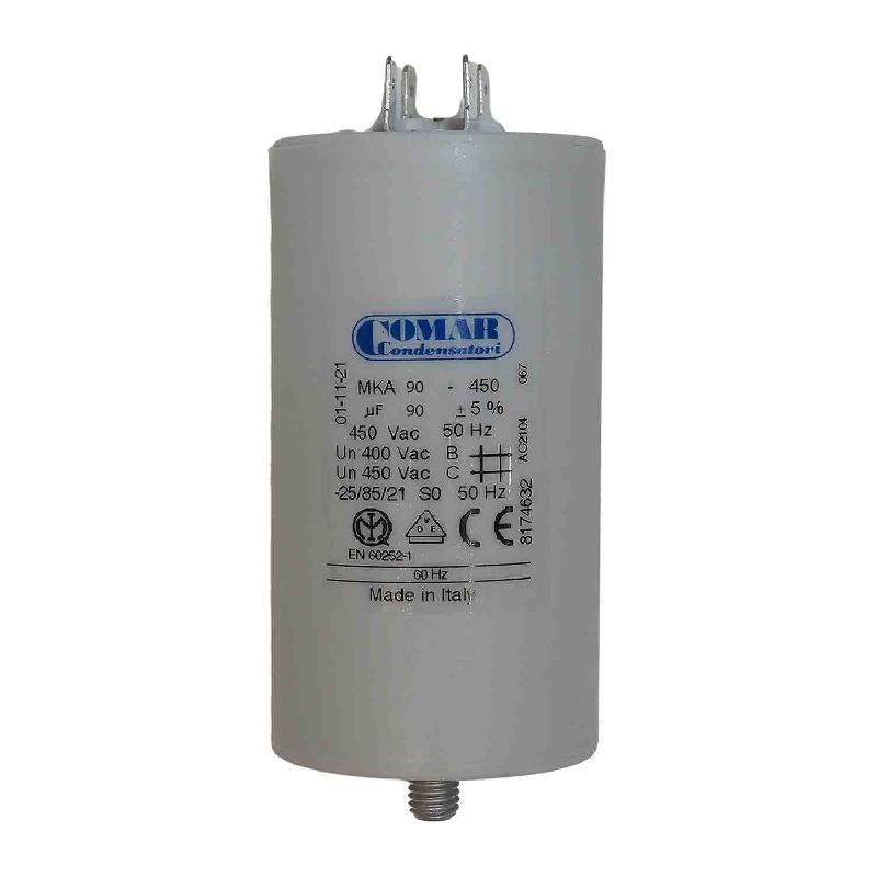 CONDENSATEUR MOTEUR PERMANENT 90UF 450V À COSSES FASTON_0