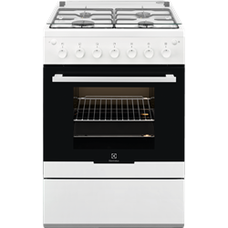 Cuisinière à gaz EKG61102OW - tout gaz avec four à nettoyage facile et tournebroche_0
