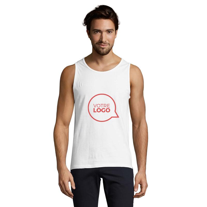 Débardeur homme Justin blanc - Tee-shirts personnalisés blanc_0