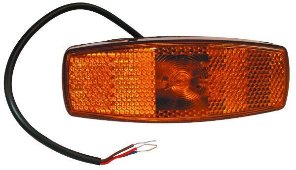 FEU DE GABARIT ORANGE 1 LED 12/24V 115X42