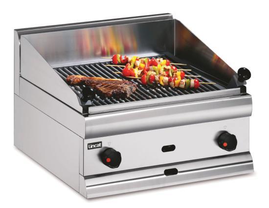 Grill à viande gaz avec deux zones - 477x440 mm - CG6-N_0