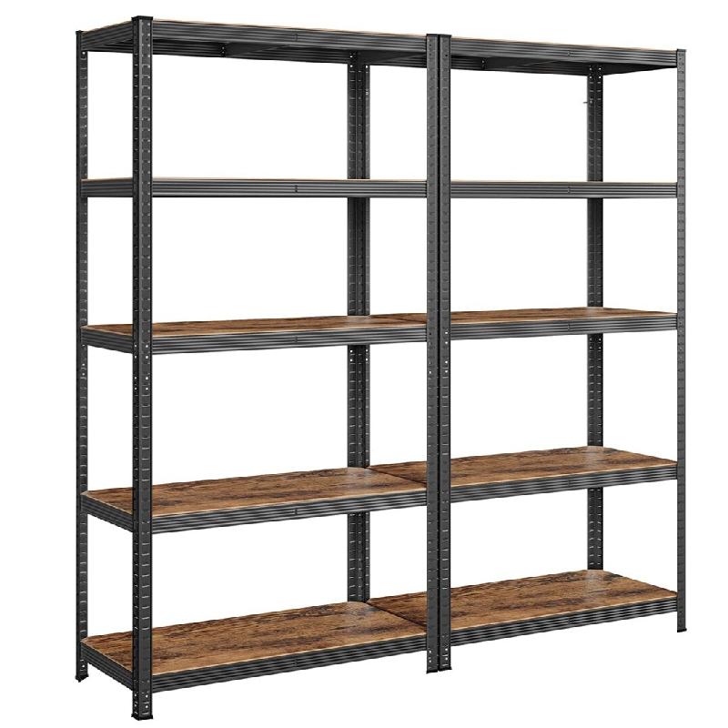 Helloshop26 - Étagère charge lourde métallique 200 x 100 x 50 cm 5 niveaux charge totale 875 kg (175 kg/niveau) étagère de rangement 12_0005597 -_0