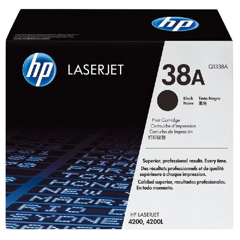 HEWLETT PACKARD TONER ORIGINAL 38A (Q1338A) - COULEUR: NOIR