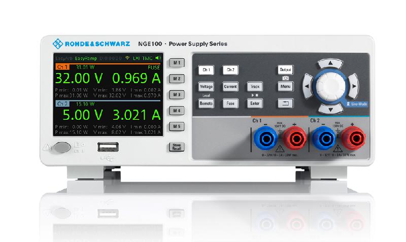 Alimentation numérique NGE102B - 2 voies, 66 W, rendement élevé et faible ondulation - ROHDE_0