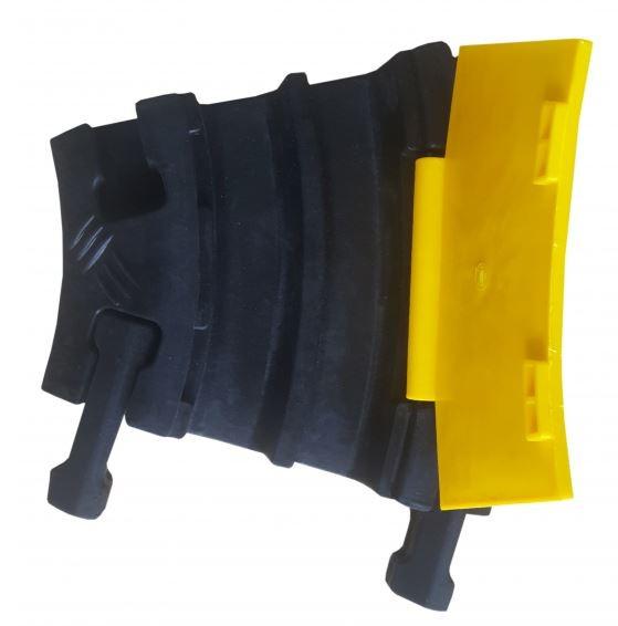 Passe-câbles électrique en caoutchouc pour zone piétonne - 2 gorges carrées 40x28 mm - Résistance 1 tonne_0