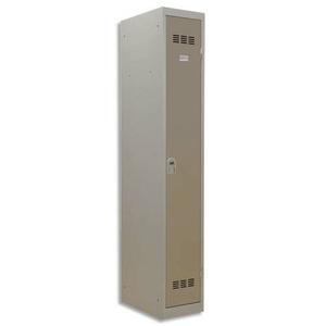Pierre Henry - Vestiaire métal industrie propre monobloc 1 casier 30 cm - Gris perle/basalte_0