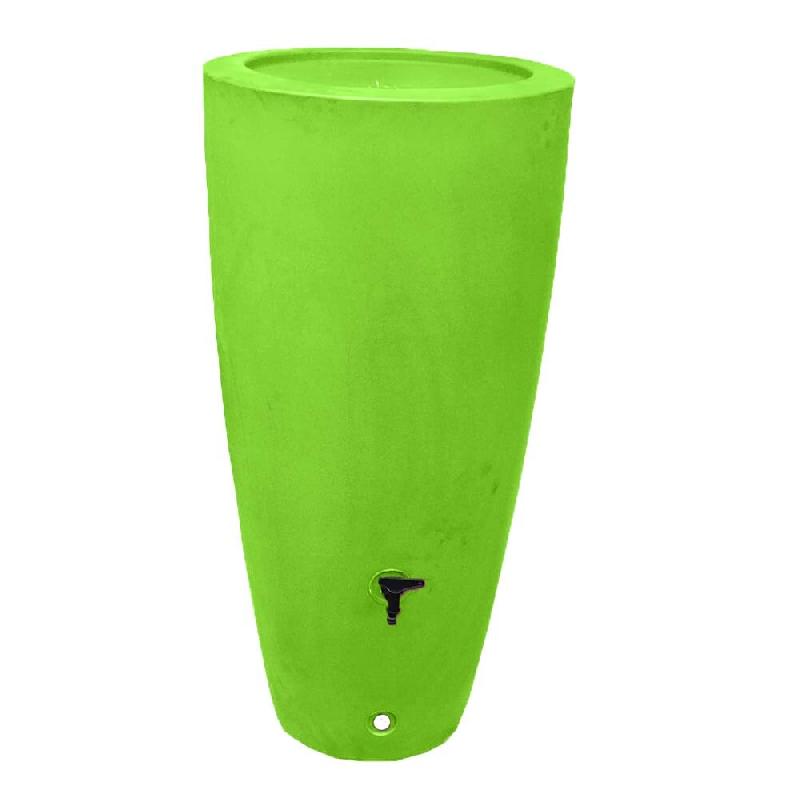PLAST'UP ROTOMOULAGE Pot conique récupérateur d'eau de pluie aérien 200l - VERT ANIS - vert 0669014882509_0
