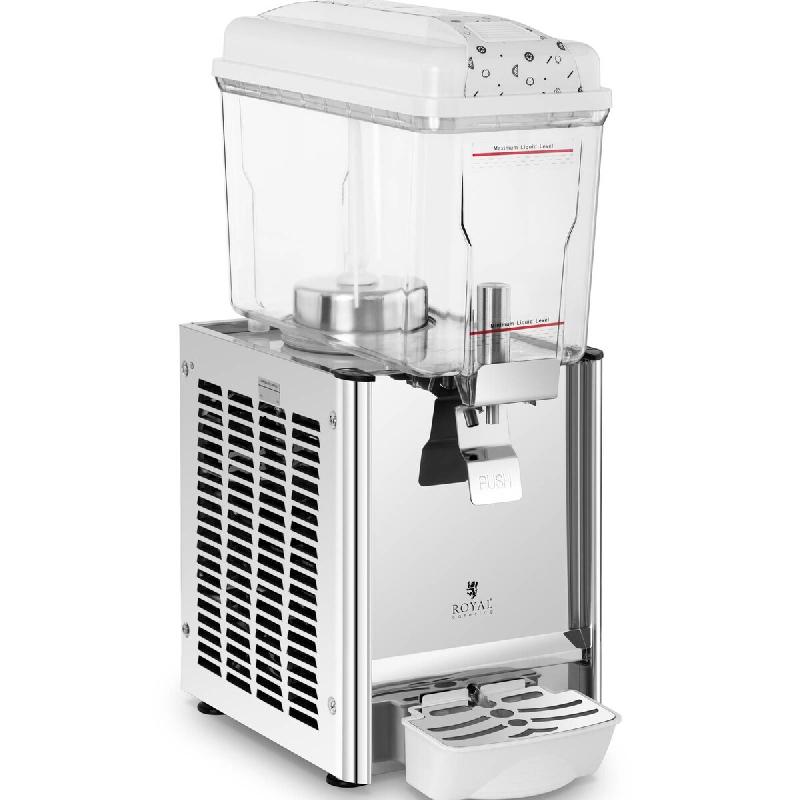 Royal Catering - Royal Catering Distributeur De Boissons Froide À Jus De Fruit Réfrigéré Smoothie Avec Mélangeur RCSD-12C (12 l, 7 à 12 °C, Sys_0