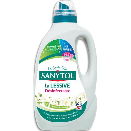 Sanytol lessive désinfectante fleurs blanches 2,85 l_0