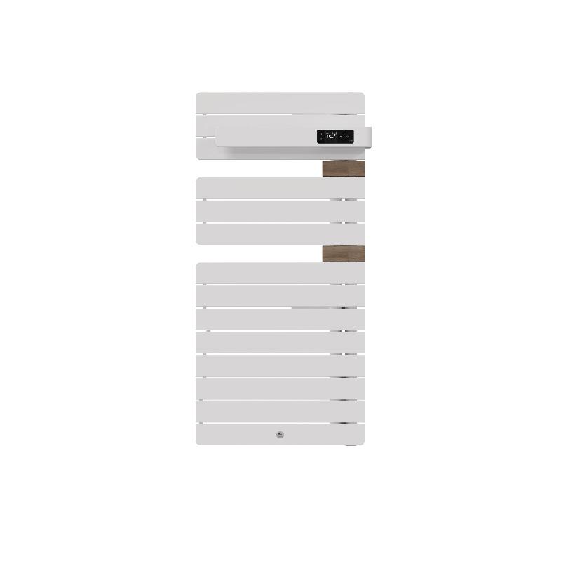 Sèche-serviettes connecté Allure 4 500W Blanc mat/Chêne Mat à droite - Thermor - 483292_0