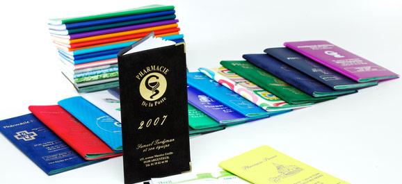 Agenda publicitaire - formats de poche, bureau et professionnels - impression sérigraphie, marquage à chaud ou en creux_0