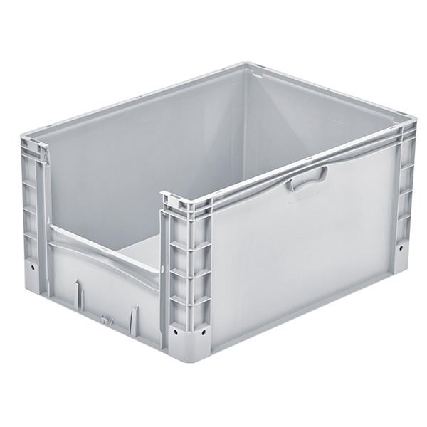 Bac de rangement avec ouverture Norme Europe 800 x 600 x 420 mm Gris - Réf : BAC159BE8642020_0