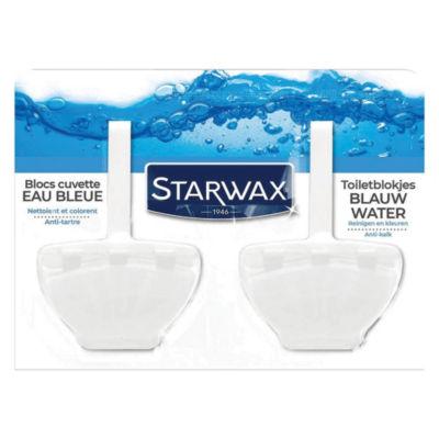 Blocs WC anti-tartre Starwax Eau Bleue couleur bleu lagon, lot de 2_0