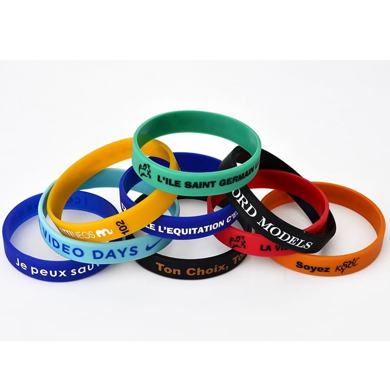 Bracelet silicone personnalisé - réutilisable et résistant - idéal pour événements et souvenirs_0