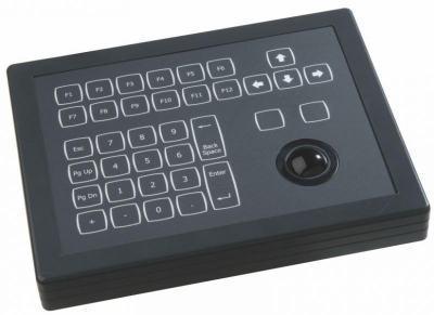 Clavier trackball industriel compact à poser sur table - 36 touches - IP65 - Interface USB - Référence KSTC36S1USB_0