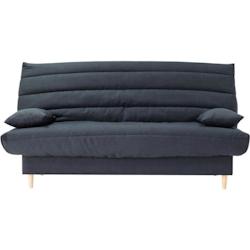 Clic clac 3 places LIV 20 - Tissu Soro gris - Couchage 125x190 cm - Avec coussins - L193 x P95 x H93 cm AUCUNE - 3666749552605_0