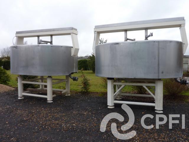 Cuve fromagerie oblongue Pierre Guerin 6000 L - 2.7 tonnes - 4 pieds_0