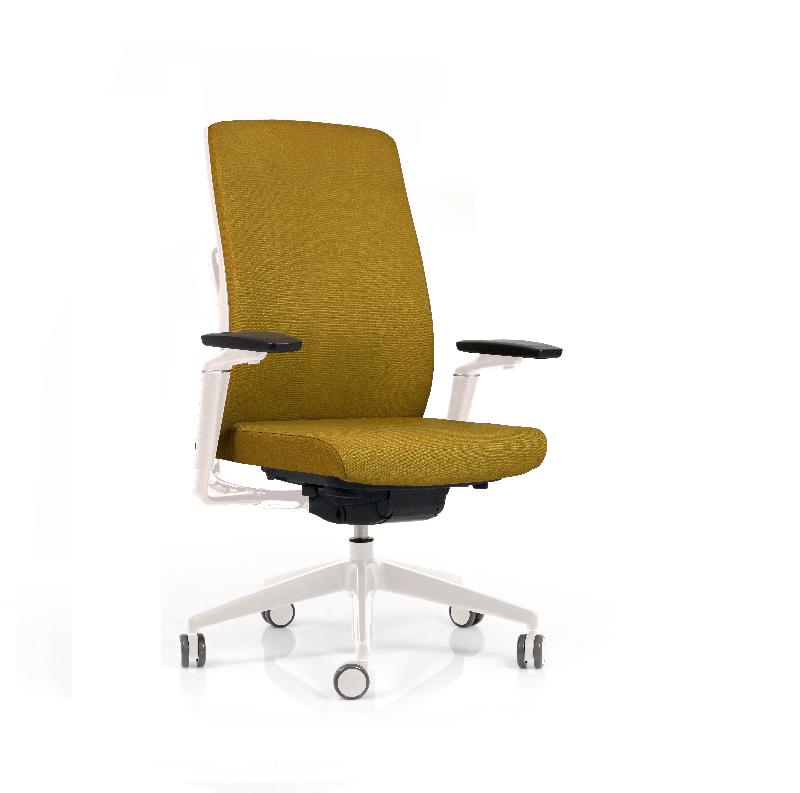 Fauteuil opérateur ergonomique Duc+ - dossier haut, renfort lombaire réglable, accoudoirs multi-positions_0