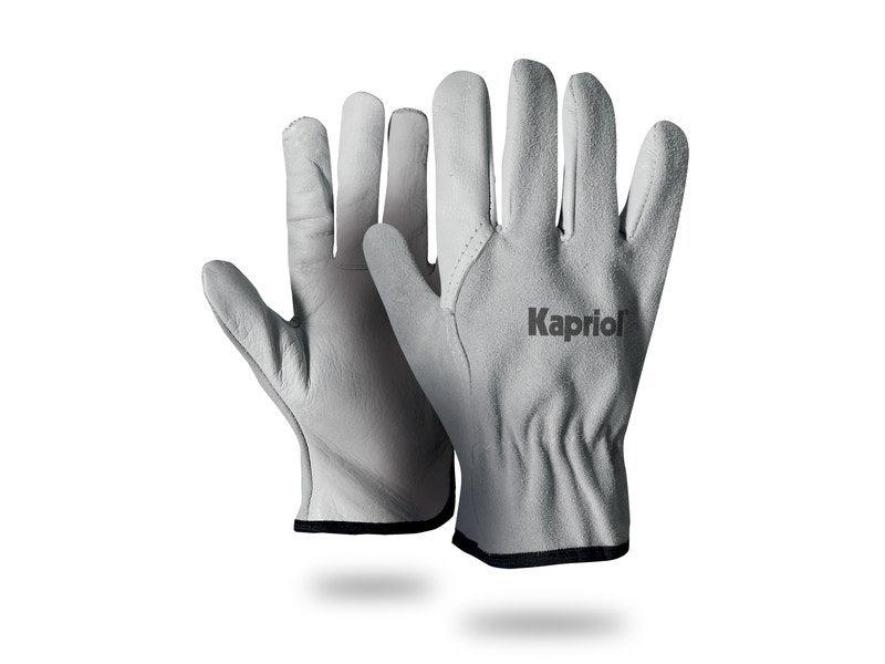 Gants de manutention en cuir Kapriol - Taille 10 - Résistance à l'abrasion 3 et à l'arrachement 4_0