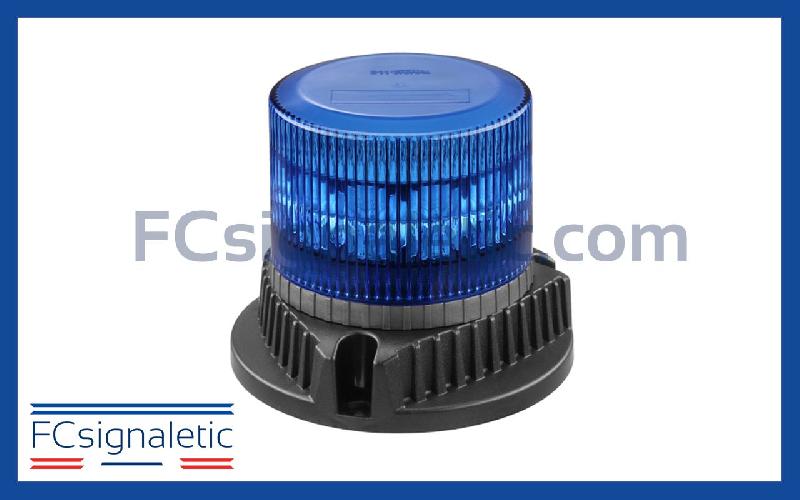 Gyrophare à LED bleu embase magnétique prise allume cigare classe 2 MU PRO 911 SIGNAL 082102B_0