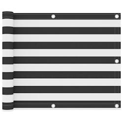 Helloshop26 - Écran de balcon brise pare vue protection confidentialité 75 x 300 cm tissu oxford anthracite et blanc  02_0009985 - 3000537482727_0