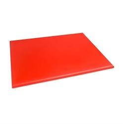 Planche polyéthylène 600 x 450 mm haute densité rouge - Hygiplas - rouge plastique J047_0