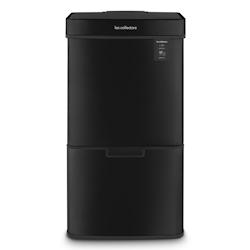 Les Collectors N°1015 - Poubelle de tri à capteur 69L, black edition - noir inox N1015_0