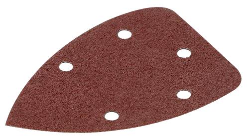Lot de 5 patins triangulaires auto-agrippants - grain 240 - dimensions 140x140x80 mm_0