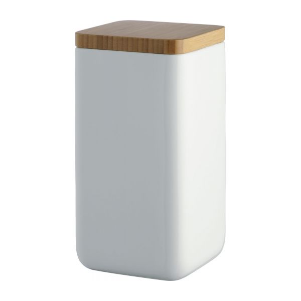 Panda bocal 20cm en porcelaine blanche - boîte de rangement en céramique avec couvercle étanche en bambou_0