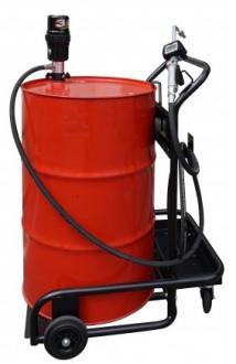 Pompe de graissage à huiles et lubrifiants sur chariot - 303871 - Pour fût de 200 litres_0