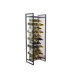 Range-bouteilles Reserva sur pied 27 bouteilles déco VinoGuard - noir métal VG-Rsv-27-N_0